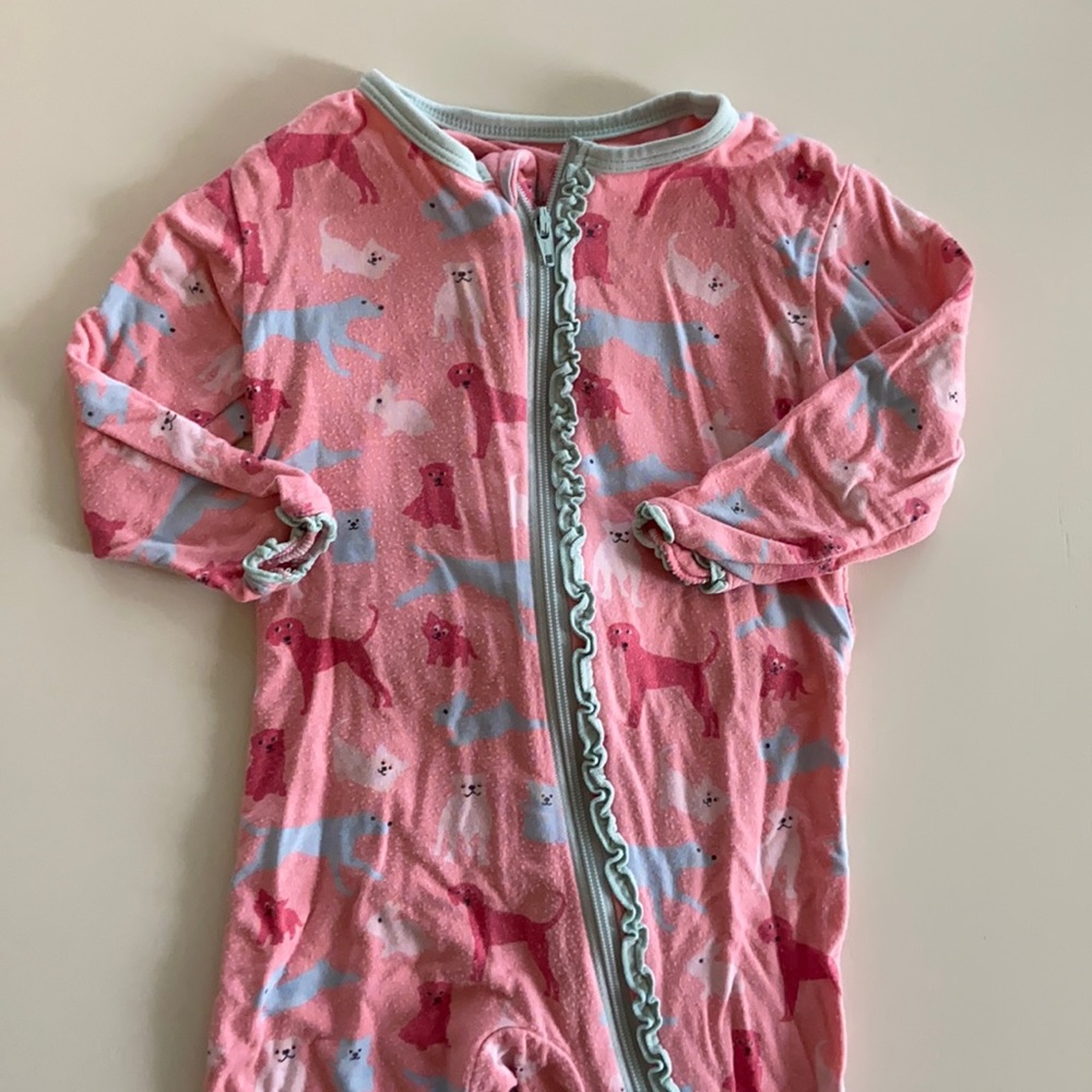 Kickee pajamas with butt flap